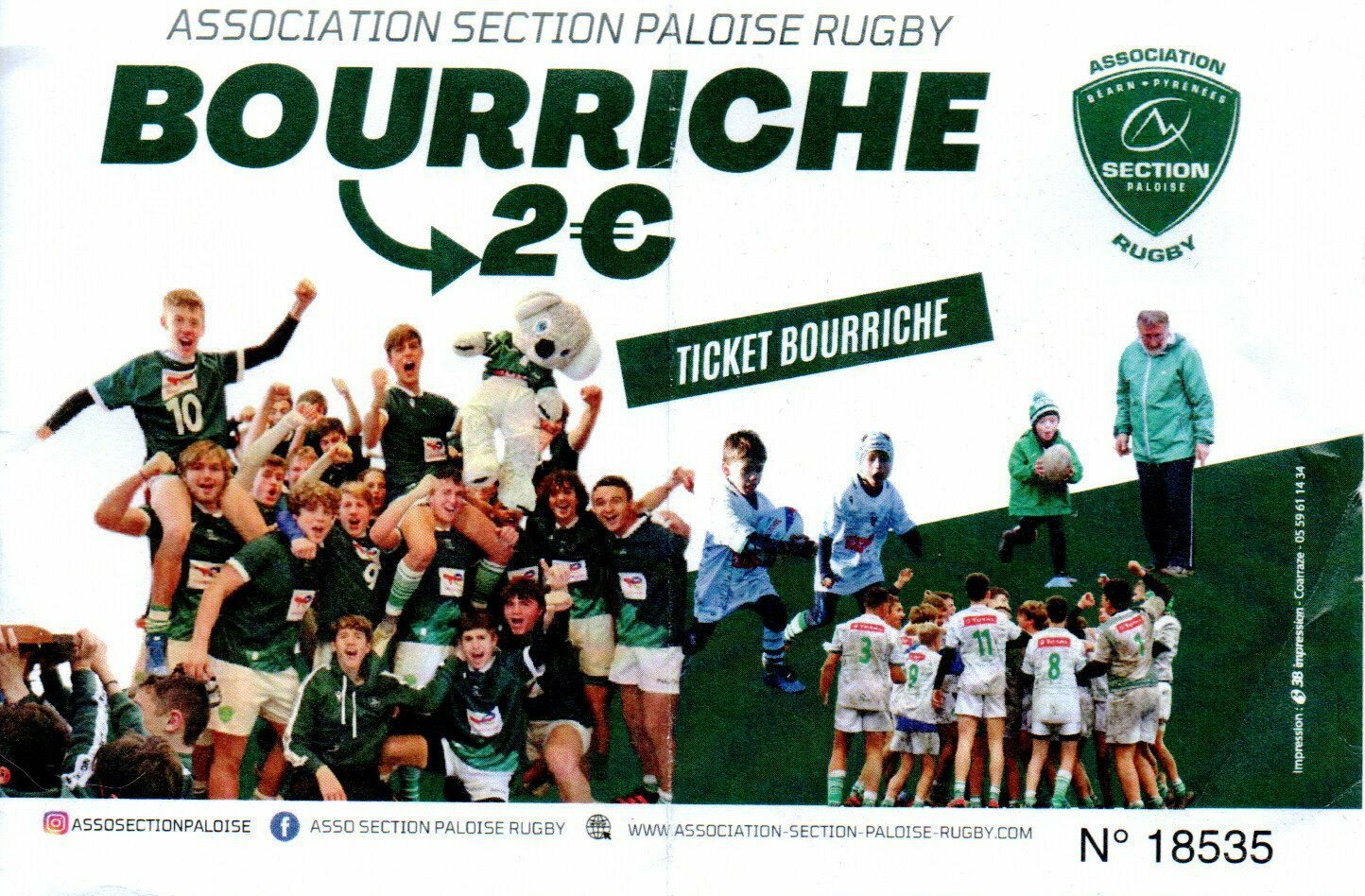 Résultats de la bourriche du match PAU / TOULON