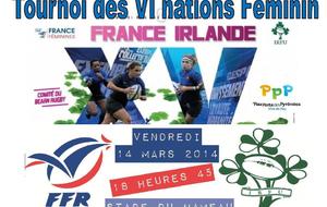 France/Irlande Féminine le 14 mars