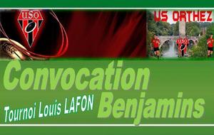 Convocations U12 pour Orthez