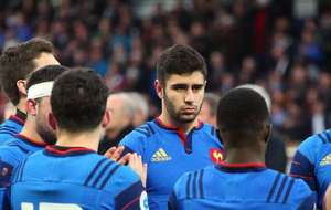 Romain Buros avec les bleus