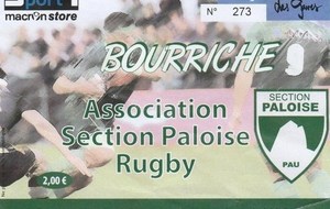 Bourriche match Pau/Agen du 07/09/2019