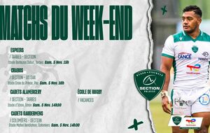 Le programme du weekend