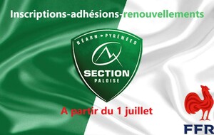 Adhésions-renouvellements nouvelle saison