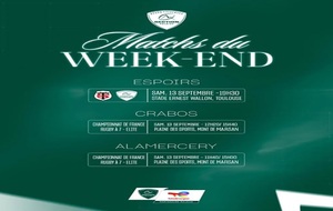 Programme du weekend