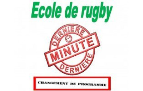TOUS les entraînements du samedi 20 sont annulés