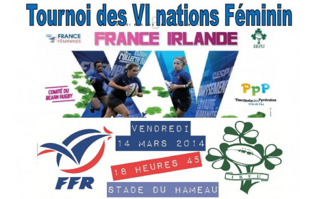 France/Irlande Féminine le 14 mars