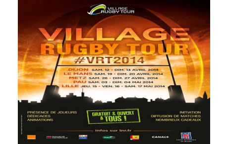 La fête au Village Rugby Tour
