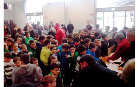 Le Père Noël à l'école de rugby