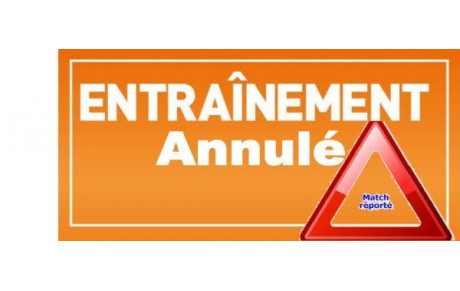EdR : Entrainement annulé