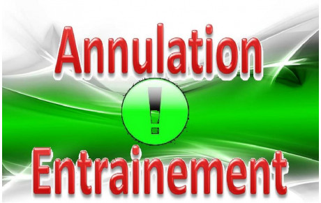 Annulation entrainement pour les U6 et U8 le 14/11/15