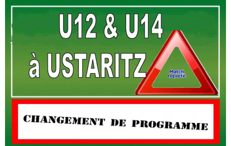 Info U12 et U14