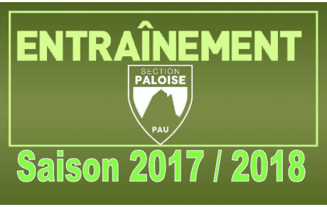 Infos entrainements saison 2017-2018