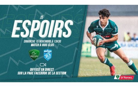 Match des Espoirs en Live