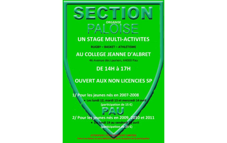 Stage multi activités