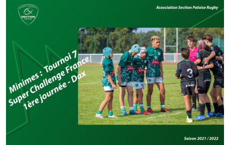 Minimes : 1ere journée Super Challenge de France Seven