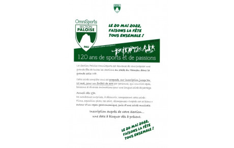 Soirée de Gala 120 ans Section Paloise