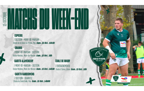 Les matchs du weekend