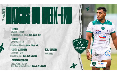 Le programme du weekend