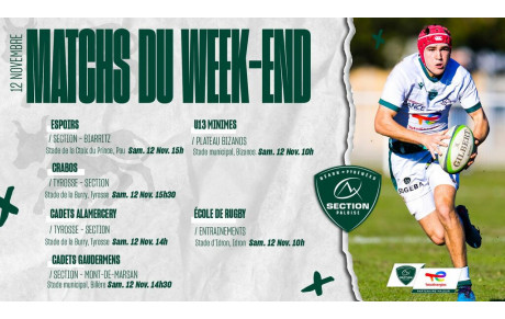 Programme du samedi 12 novembre