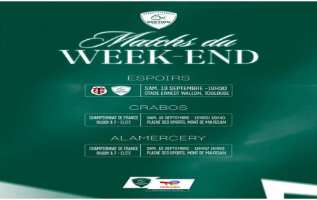 Programme du weekend